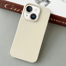 For iPhone 14 Plus Skin Feel All Inclusive PC Phone Case(Off White)