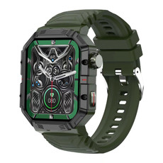 HAMTOD GW55 2.02 inch Screen IP68 Waterproof Smart Watch, Support Bluetooth Call / Heart Rate(Black Frame)