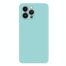 For iPhone 15 Pro Imitation Liquid Silicone Phone Case(Sky Blue)