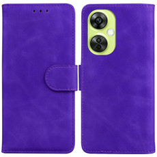 For OnePlus Nord CE 3 Lite/Nord N30 Skin Feel Pure Color Flip Leather Phone Case(Purple)