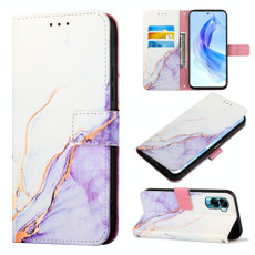 For Honor 90 Lite PT003 Marble Pattern Flip Leather Phone Case(LS006)
