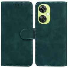 For OnePlus Nord CE 3 Lite/Nord N30 Skin Feel Pure Color Flip Leather Phone Case(Green) For OnePlus Nord CE 3 Lite/Nord N30 Skin Feel Pure Color Flip Leather Phone Case(Green)