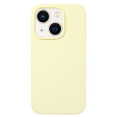 For iPhone 14 Liquid Silicone Phone Case(Milky Yellow)