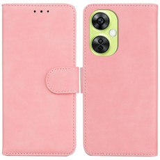 For OnePlus Nord CE 3 Lite/Nord N30 Skin Feel Pure Color Flip Leather Phone Case(Pink) For OnePlus Nord CE 3 Lite/Nord N30 Skin Feel Pure Color Flip Leather Phone Case(Pink)