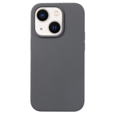 For iPhone 15 Plus Liquid Silicone Phone Case(Charcoal Black)