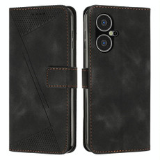 For Tecno Pova Neo 3 Dream Triangle Leather Phone Case with Lanyard(Black)