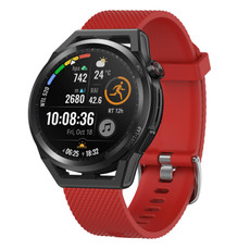 For Huawei Watch GT2 Pro 22mm Diamond Textured Silicone Watch Band(Dark Grey)