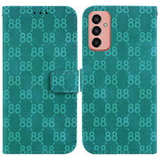 For Samsung Galaxy M53 5G Double 8-shaped Embossed Leather Phone Case(Green)