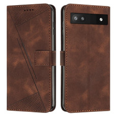 For Google Pixel 7a Dream Triangle Leather Phone Case with Lanyard(Brown) For Google Pixel 7a Dream Triangle Leather Phone Case with Lanyard(Brown)