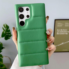 For Samsung Galaxy S22 Ultra 5G Down Jacket Airbag Shockproof Phone Case(Green) For Samsung Galaxy S22 Ultra 5G Down Jacket Airbag Shockproof Phone Case(Green)
