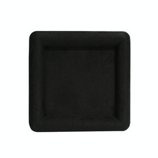12x12x1.5cm Jewelry Tray Ring Square Empty Plate Earrings Necklace Jewelry Display Tray(Black)