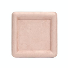 12x12x1.5cm Jewelry Tray Ring Square Empty Plate Earrings Necklace Jewelry Display Tray(Pink)