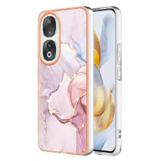 For Honor 90 5G Electroplating Marble Dual-side IMD Phone Case(Rose Gold 005) For Honor 90 5G Electroplating Marble Dual-side IMD Phone Case(Rose Gold 005)