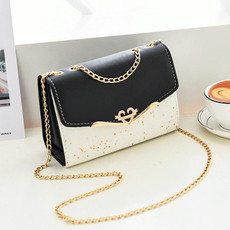 Messenger Sequins Shoulder Bag Women Mobile Phone Coin Purse, Color: Black