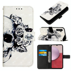 For Samsung Galaxy S23 FE 5G 3D Painting Horizontal Flip Leather Phone Case(Skull) For Samsung Galaxy S23 FE 5G 3D Painting Horizontal Flip Leather Phone Case(Skull)