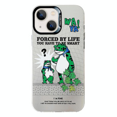 For iPhone 13 Electroplated Silver Series PC Protective Phone Case(Frog) For iPhone 13 Electroplated Silver Series PC Protective Phone Case(Frog)