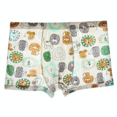 Boys Boxer Briefs Modal Summer Thin Short Pants, Size: M(Lion)