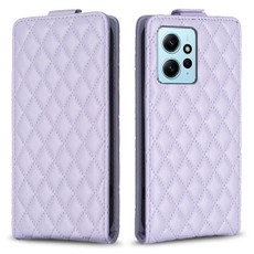 For Redmi Note 12 4G Global Diamond Lattice Vertical Flip Leather Phone Case(Purple) For Redmi Note 12 4G Global Diamond Lattice Vertical Flip Leather Phone Case(Purple)