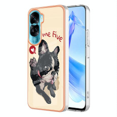 For Honor 90 Lite 5G Electroplating Marble Dual-side IMD Phone Case(Lucky Dog) For Honor 90 Lite 5G Electroplating Marble Dual-side IMD Phone Case(Lucky Dog)