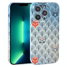 For iPhone 13 Pro Max Dustproof Net Full Coverage PC Phone Case(Animal Forest)