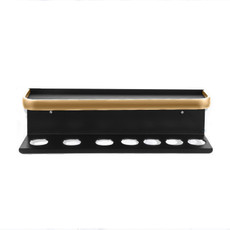 For Dyson Airwrap Wall-mounted Shelf Storage Rack, Color: A Type Black Gold 