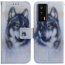 For Xiaomi Poco F5 Pro / Redmi K60 Coloured Drawing Flip Leather Phone Case(White Wolf) For Xiaomi Poco F5 Pro / Redmi K60 Coloured Drawing Flip Leather Phone Case(White Wolf)