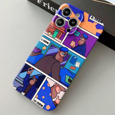 For iPhone 13 Pro Painted Pattern Precise Hole PC Phone Case(Working Uncle)