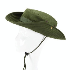 AOTU AT8706 Outdoor Fishing and Mountaineering Round Brim Bucket Hat(Army Green)