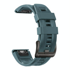 For Garmin Fenix 7 Pro 51mm Sport Pure Color Silicone Watch Band(Rock Cyan) For Garmin Fenix 7 Pro 51mm Sport Pure Color Silicone Watch Band(Rock Cyan)