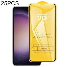 For Samsung Galaxy S23 FE 5G 25pcs 9D Full Glue Screen Tempered Glass Film For Samsung Galaxy S23 FE 5G 25pcs 9D Full Glue Screen Tempered Glass Film