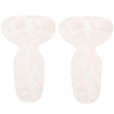 1pair 2 in 1 Half Size Forefoot Pad Anti-drop Sandal Heel Sticker(Taupe Color Silicon Wire)
