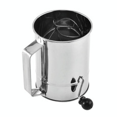 Hand-crank Oblique Flour Sieve Kitchen Baking Tools, Specification: Style Two