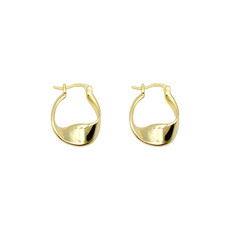 925 Silver Needle Retro Earrings Geometric Twist Temperament Earrings(Golden)
