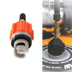 2pcs Surfing Paddle Board Adapter Inflatable Air Valve Conversion Air Nozzle(Orange)