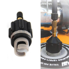 2pcs Surfing Paddle Board Adapter Inflatable Air Valve Conversion Air Nozzle(Black)