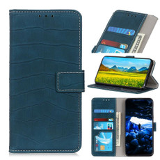 For Nokia XR21 Magnetic Crocodile Texture Horizontal Flip Leather Phone Case(Green)
