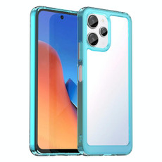 For Xiaomi Redmi 12 Colorful Series Acrylic + TPU Phone Case(Transparent Blue)