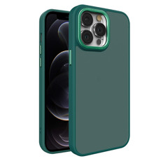 For iPhone 12 Pro Max All-inclusive TPU Edge Acrylic Back Phone Case(Green)