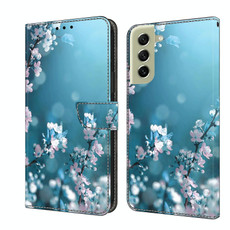 For Samsung Galaxy S21 FE 5G Crystal 3D Shockproof Protective Leather Phone Case(Plum Flower) For Samsung Galaxy S21 FE 5G Crystal 3D Shockproof Protective Leather Phone Case(Plum Flower)