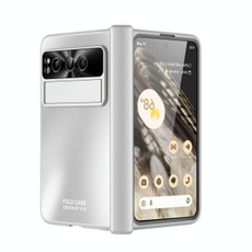 For Google Pixel Fold Integrated Electroplating Folding All-inclusive Phone Case(Silver)