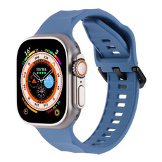 For Apple Watch 42mm Ripple Silicone Sports Watch Band(Light Blue) For Apple Watch 42mm Ripple Silicone Sports Watch Band(Light Blue)