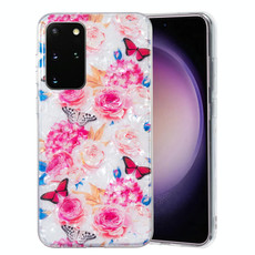 For Samsung Galaxy S20+ IMD Shell Pattern TPU Phone Case(Butterfly Flower)