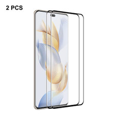 For Honor 90 Pro 2pcs ENKAY Hat-Prince 3D Curved Full Glue High Sense Tempered Glass Film