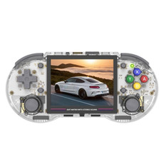 ANBERNIC RG353PS  3.5-Inch IPS Screen Handheld Game Console 2.4G/5G Wifi Linux System Game Player 16GB+256GB 35K Games(Transparent White)