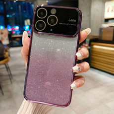 For iPhone 11 Pro Max Electroplating TPU Gradient Phone Case(Purple)