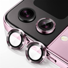 For Samsung Galaxy Z Flip5 ENKAY Hat-Prince 9H Rear Lens Aluminium Alloy Tempered Glass Film(Pink)