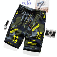 Men Summer Thin Straight Leg Casual Shorts, Size:XL(Number-78)