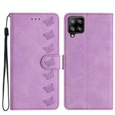 For Samsung Galaxy M53 Seven Butterflies Embossed Leather Phone Case(Purple) For Samsung Galaxy M53 Seven Butterflies Embossed Leather Phone Case(Purple)