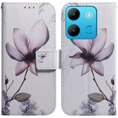 For Infinix Smart 7 African Coloured Drawing Flip Leather Phone Case(Magnolia)