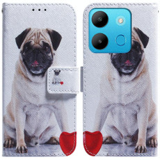 For Infinix Smart 7 African Coloured Drawing Flip Leather Phone Case(Pug)